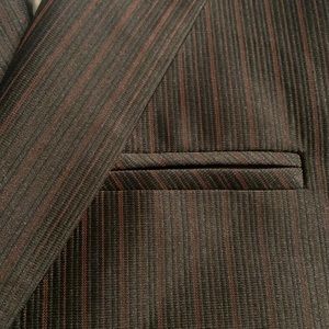 Formal Suit Jacket Black W/ red pinstripe sheen look CLASSY..